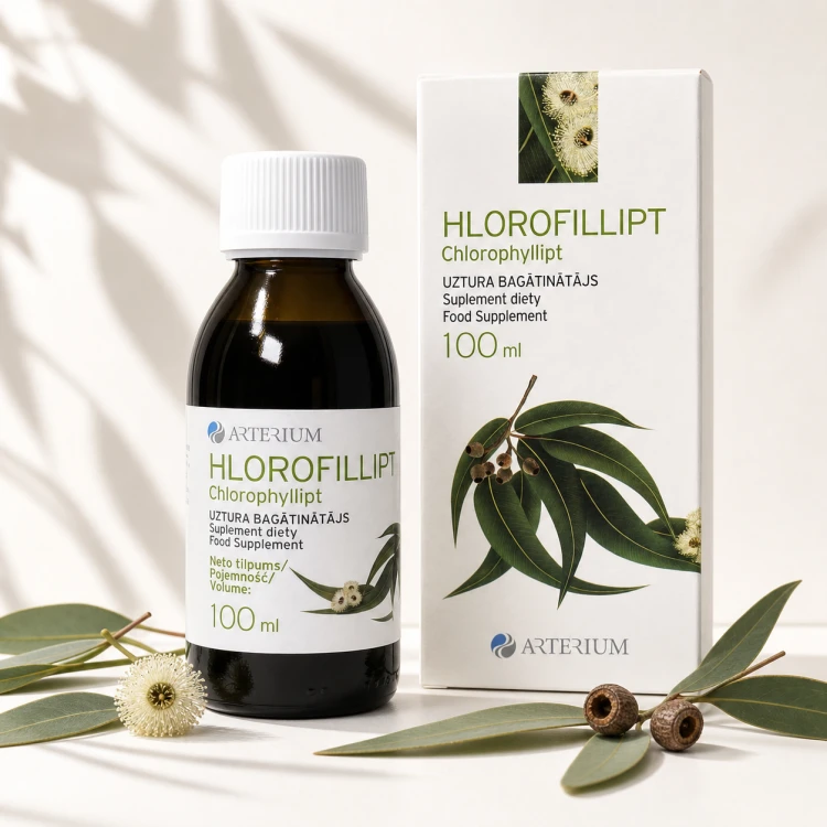 Chlorofillipt płyn (ekstrakt chlorofilu eukaliptusa) 100ml Hlorofilipt