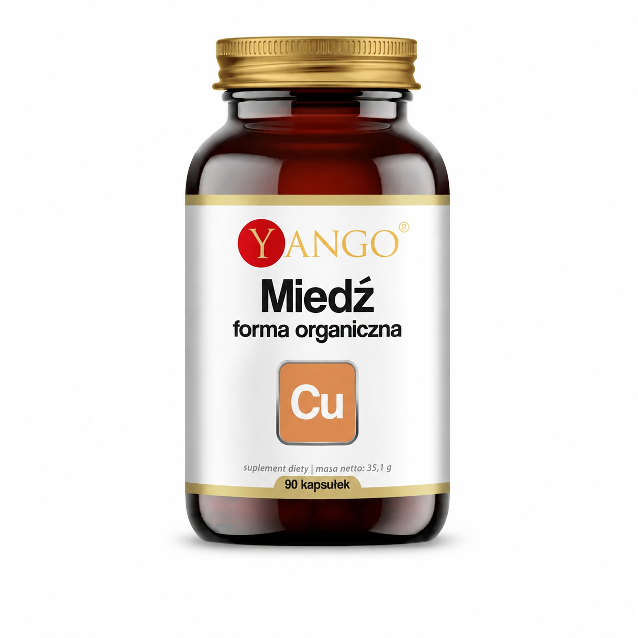 Miedź Organiczna – odporność, włosy i układ nerwowy – 90 kapsułek – Yango