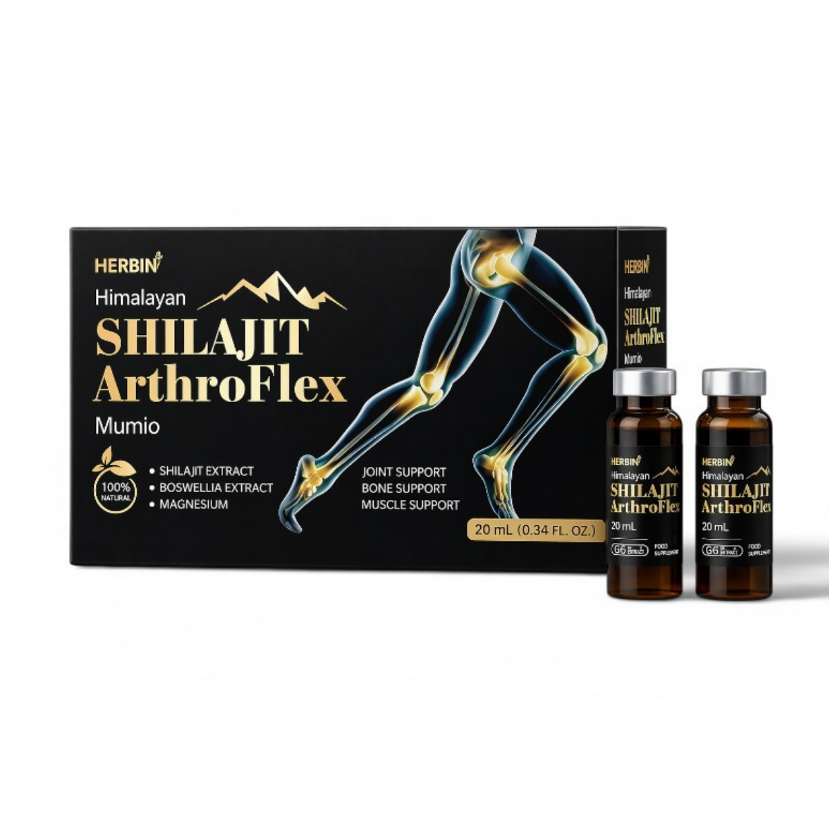 Mumio Himalajskie Shilajit z Boswellią ArthroFlex Herbin 100 ml