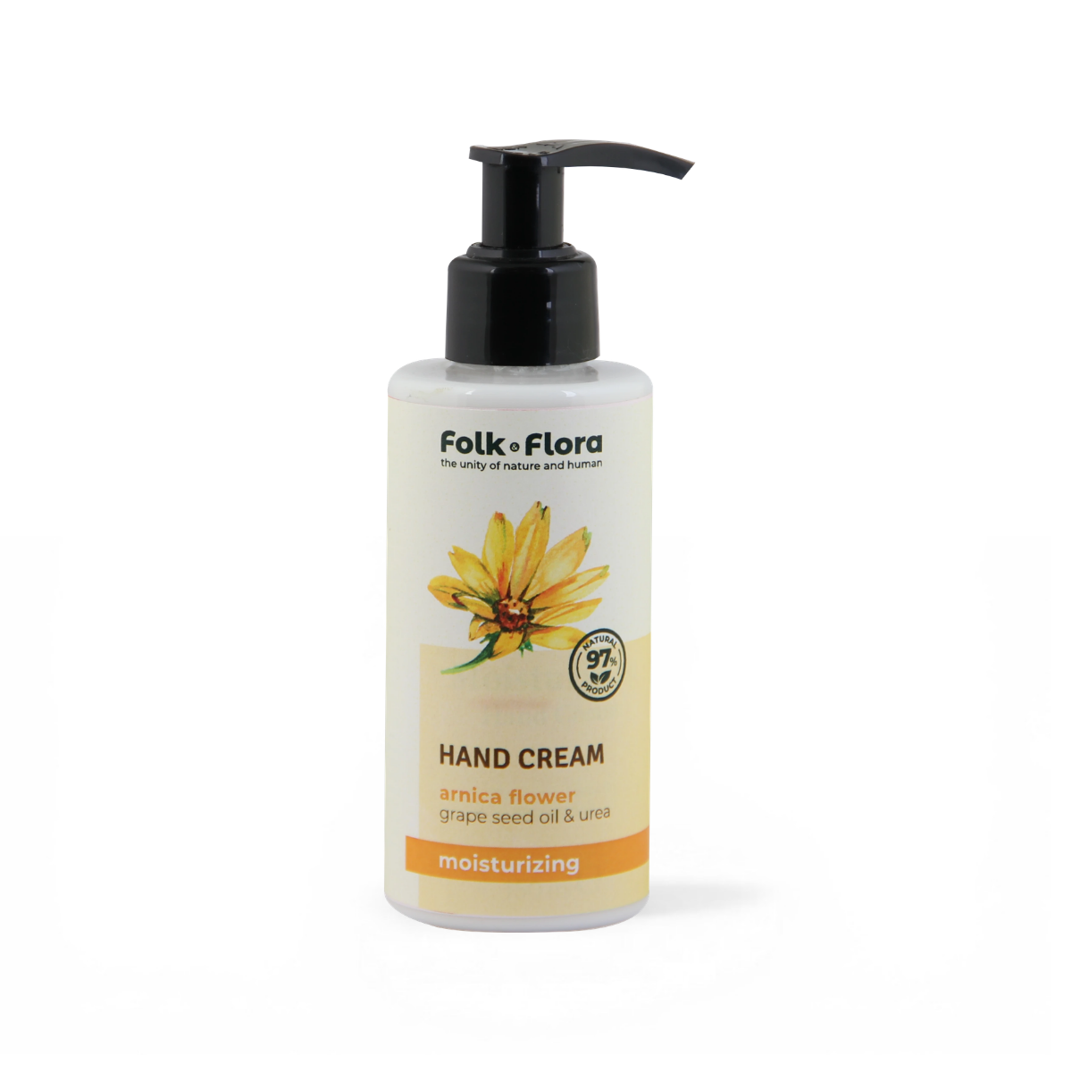Nawilżający krem ​​do rąk Arnika i Mocznik Folk & Flora 150ml